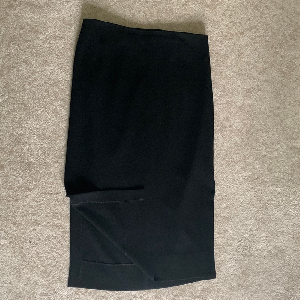DVF midi black skirt with side slits